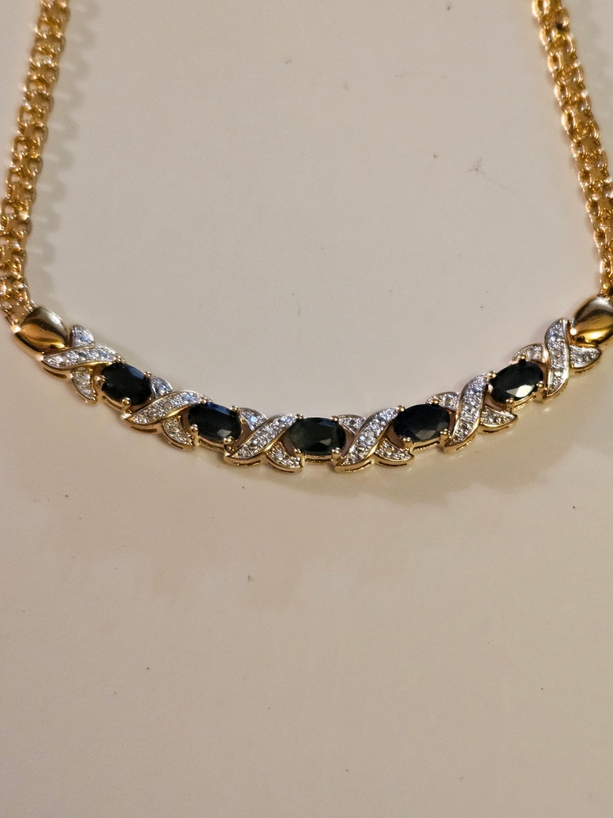 Tested Ruby on presidium necklace