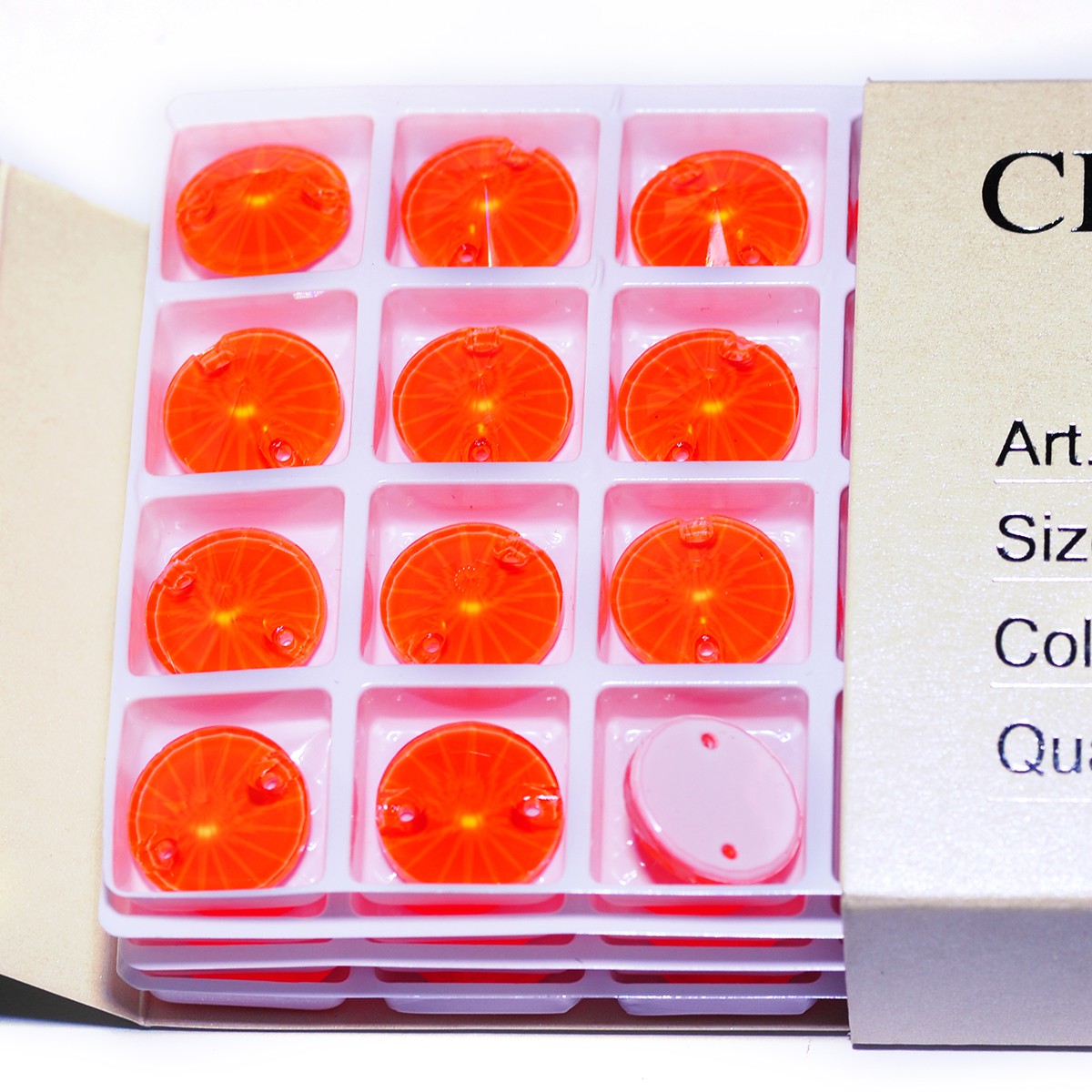 Glass K9 Neon Rivoli New Strass Edges with chamfers Sewing Crystals Sew On Beads