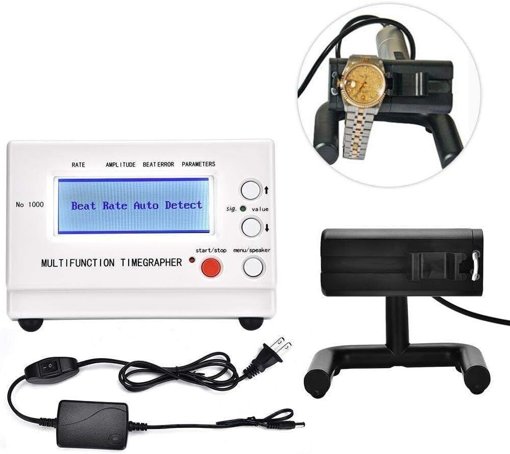 No.1000 Weishi Timegrapher Mechanical Watch Timing Machine Multifunction NEW