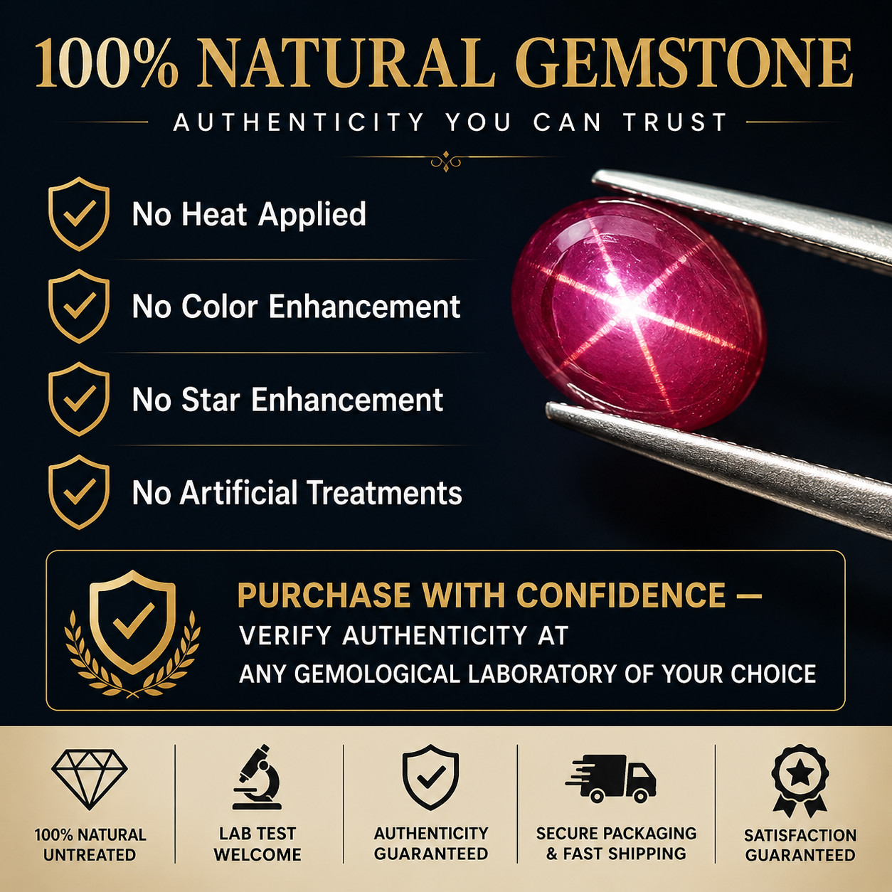 Natural Translucent Star Ruby Cabochon 13.40 ct Red Oval loose gemstone
