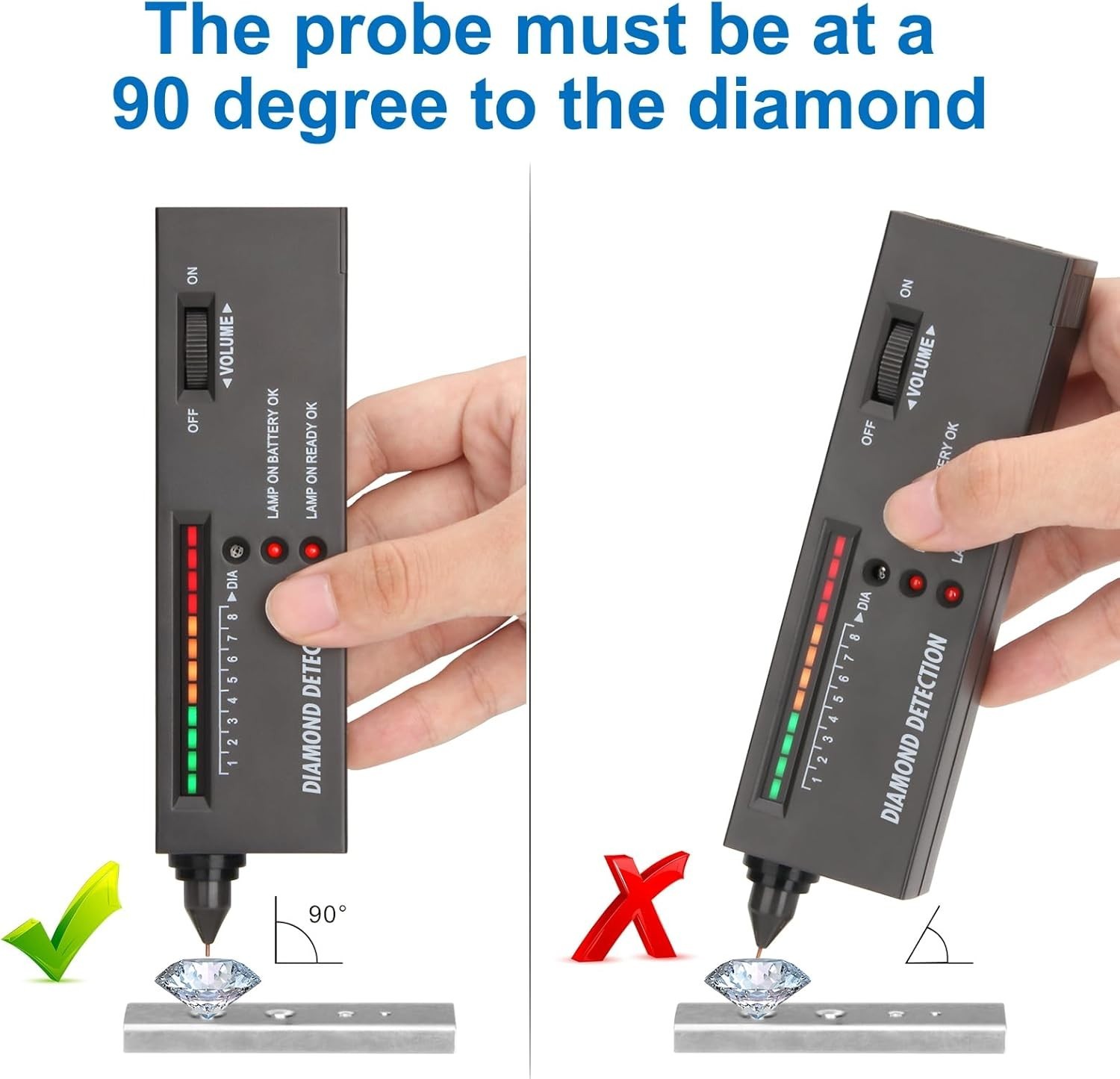 Professional Diamond Tester Rechargeable,High Accuracy Jewelry Diamond Tester