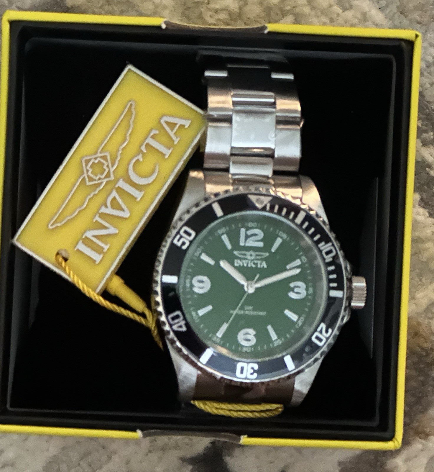 Invicta Specialty Men’s Watch 40mm-Steel 49346 Diver Style Green Face S/S NIB