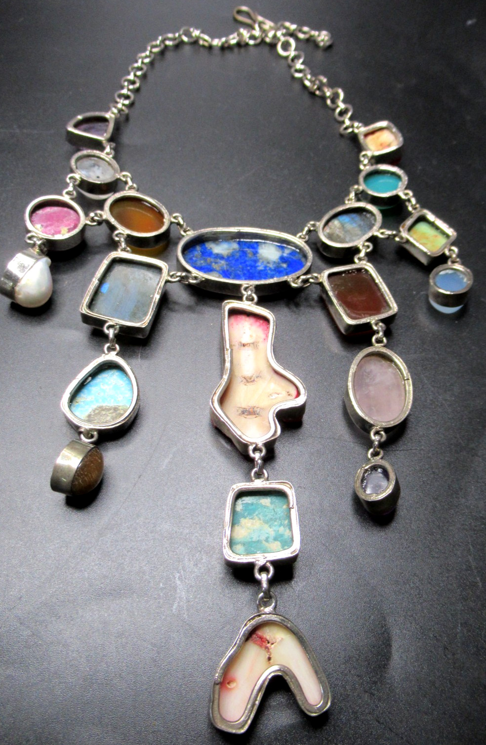 Amazing Handcrafted Genuine Gemstone Necklace Turquoise Lapis Coral MORE!