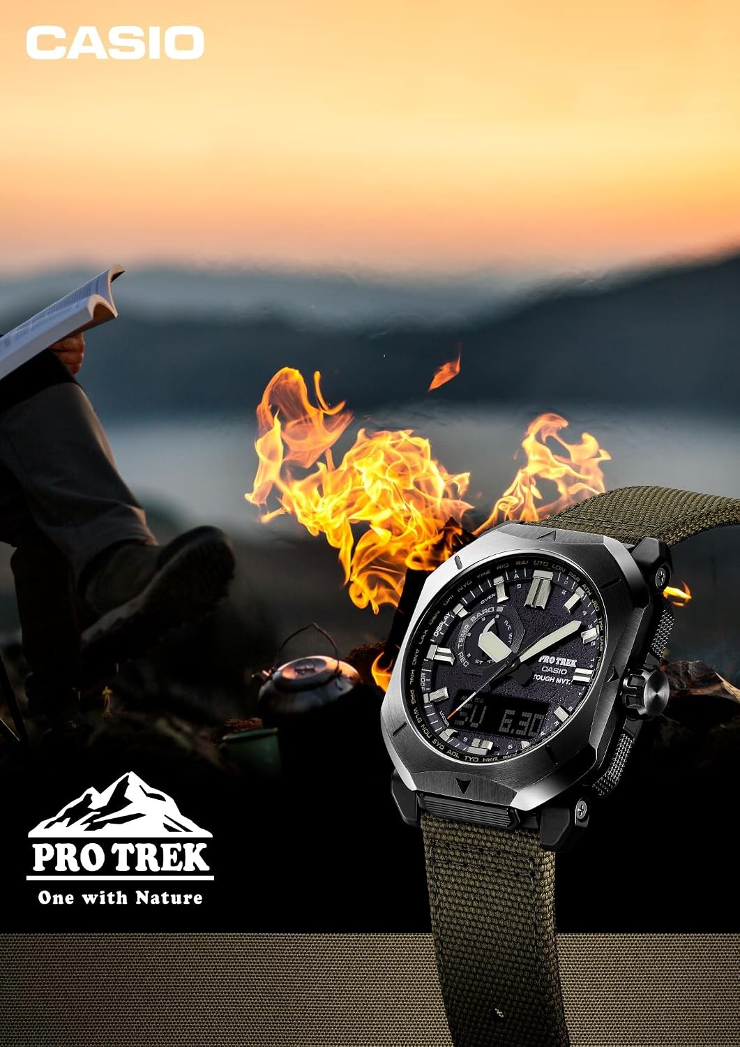 New Casio PRW-6900YB-3JF PROTREK Mens Watch Climber Line Solar CORDURAre Japan