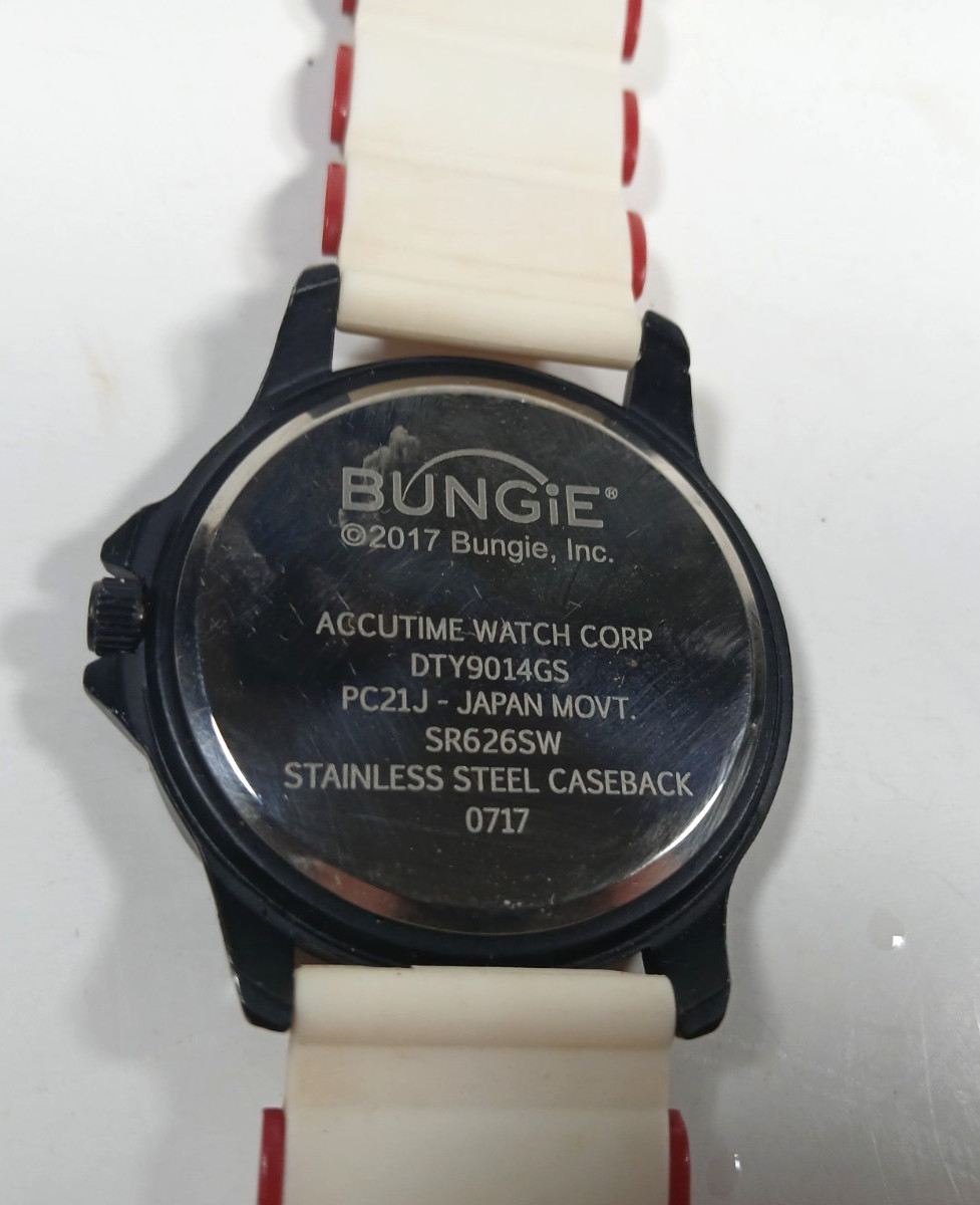 Bungie Watch 2017 Red White Japan Movement Accutime Watch Corp Needs Battery