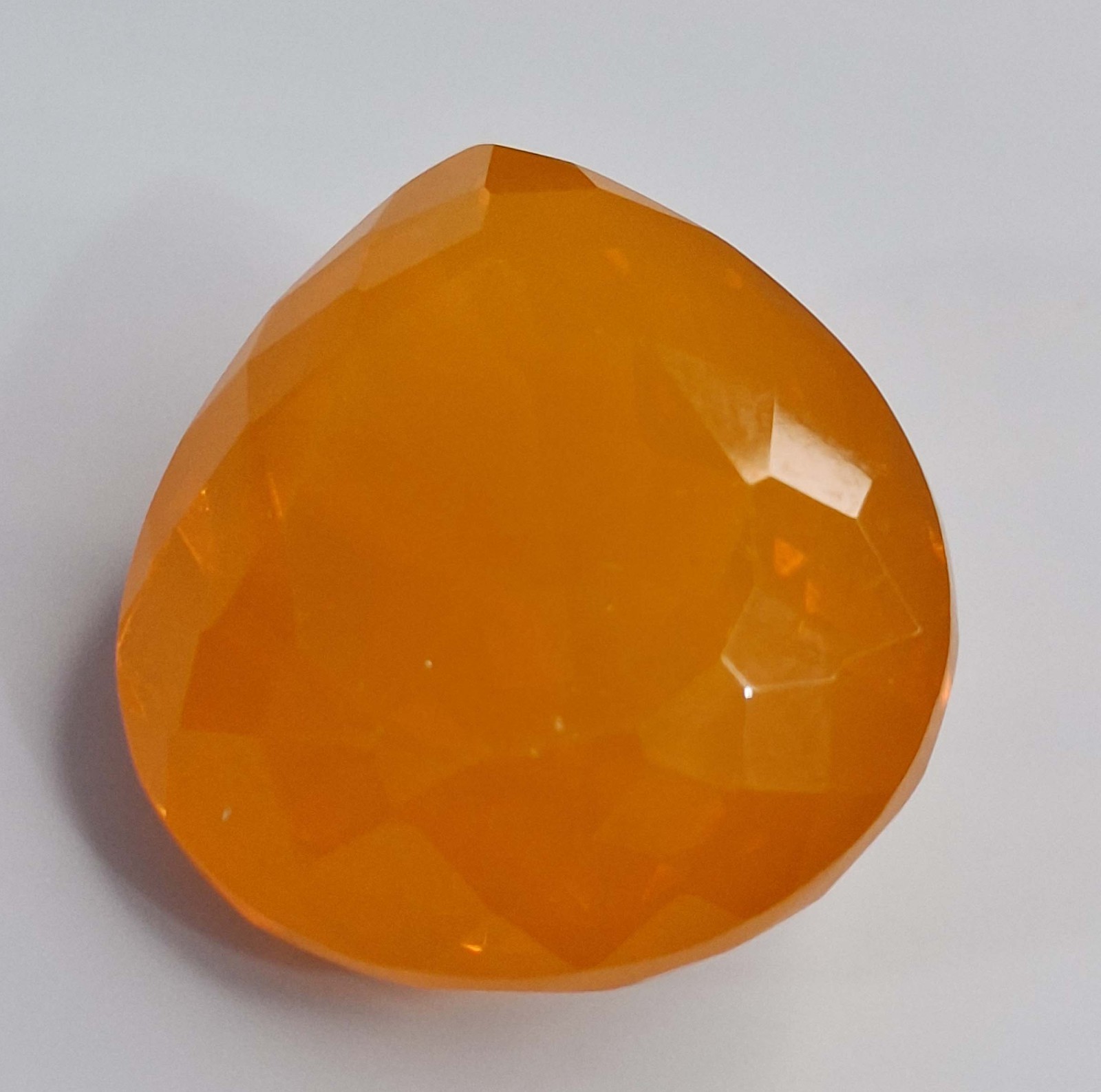 Orange Welo Opal Natural Pear Cut 58-60 Ct Certified Loose Gemstone SP253