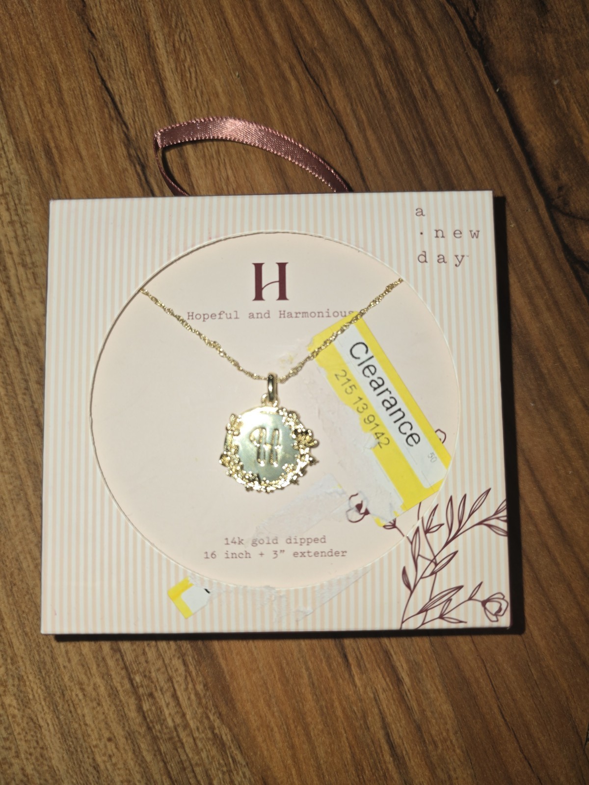 Heartful And Harmonious 14 Karat Gold Dip 16-in + 3 In Extender H Necklace