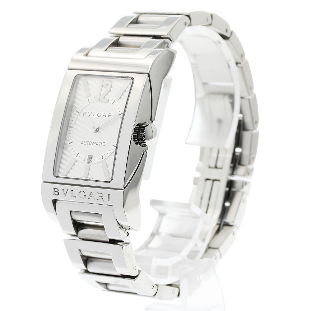 BVLGARI Rettangolo RT45S Date Silver Dial Automatic Men’s Watch_959925