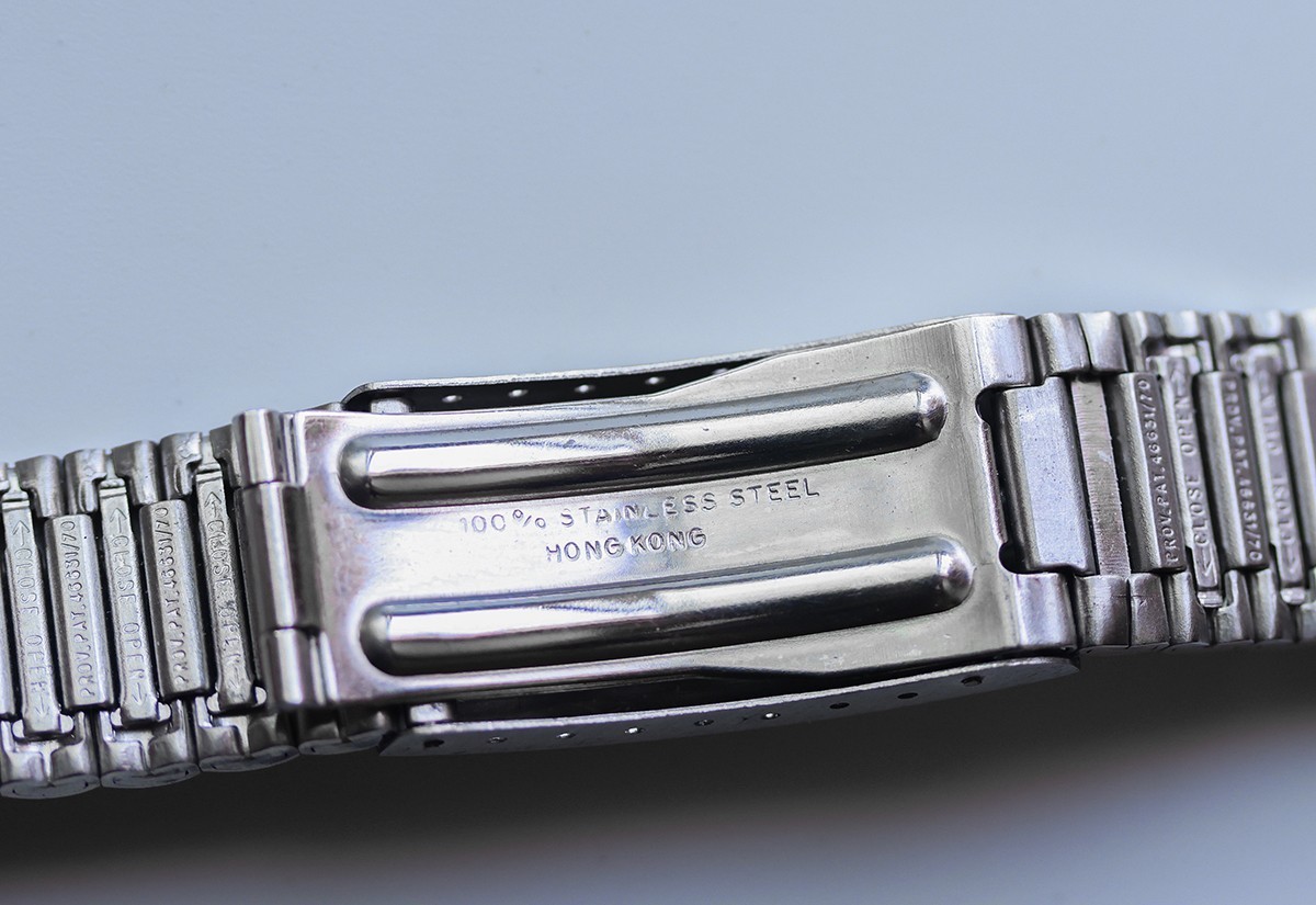Bulova Vintage Watch Bracelet Band Silver Stainless Steel 17.4mm
