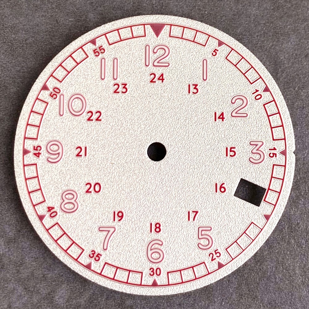 New 29mm Black White Blackish-green Arabic Watch Dial Fit NH35 NH36 NH38 Move