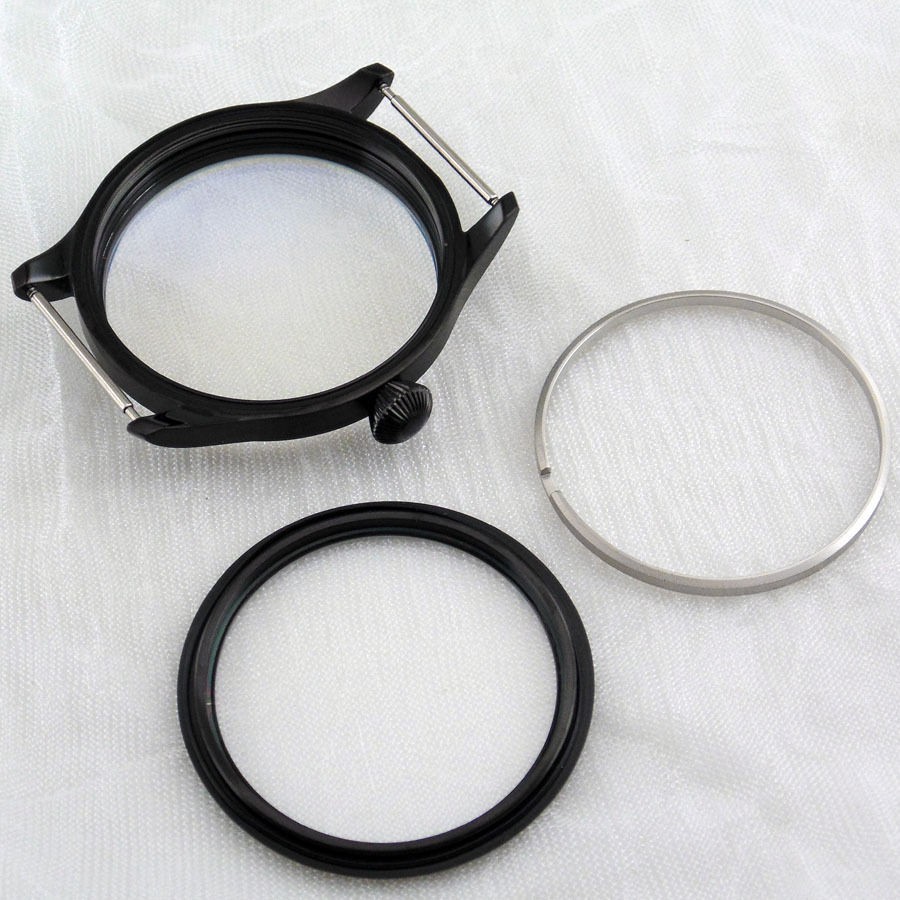 44mm Stainless Steel Watch Case Fit For Seagull ST3600 ETA 6497 6498 Movement H