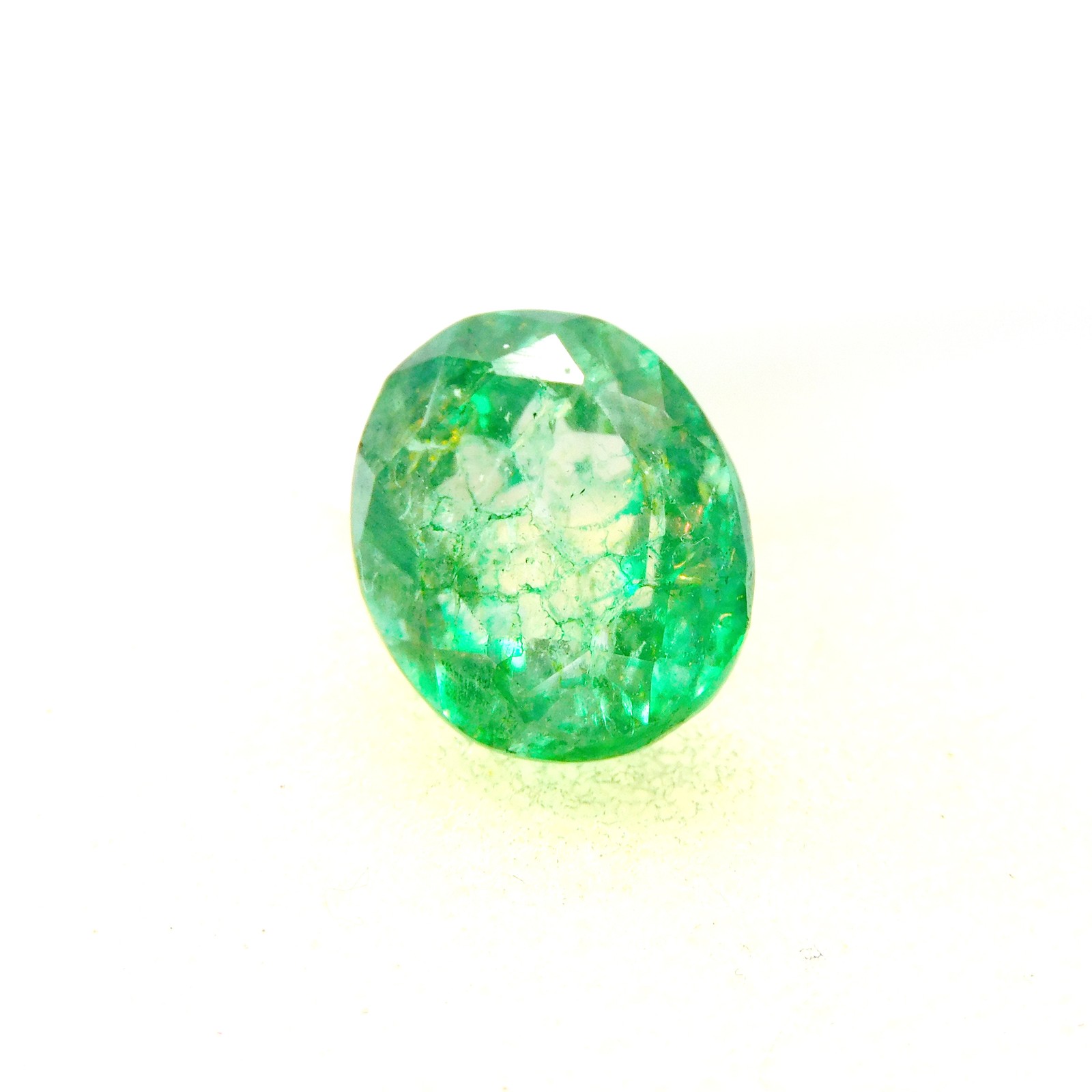 12.55 Ct Natural Oval Cut Colombian Green Emerald Loose Gemstone CERTIFIED