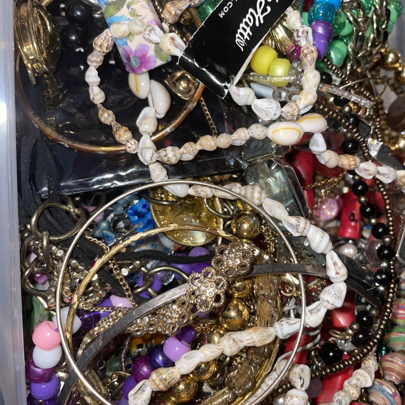Mystery Lot 1 lbs Costume Jewelry Most Wearable LB Pounds rings necklace etc