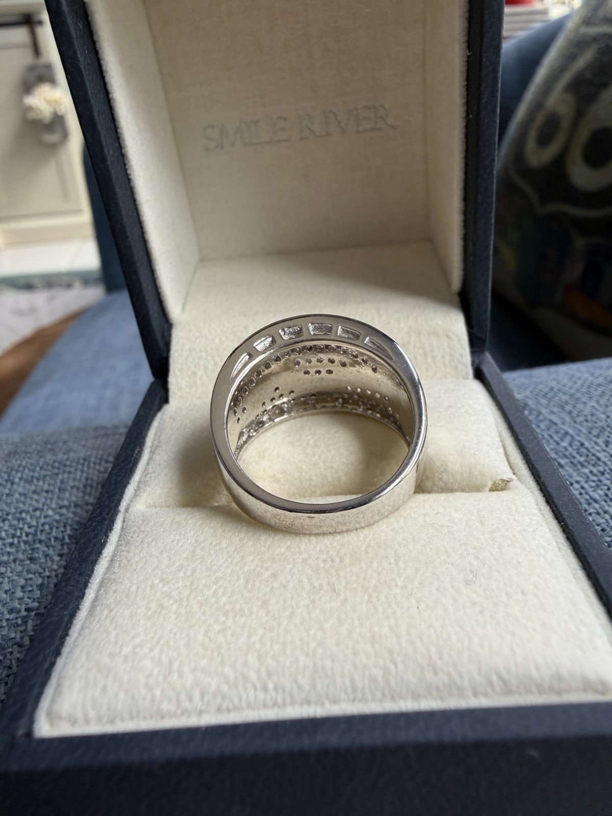 White Sapphire, Stunning, Right Hand Ring
