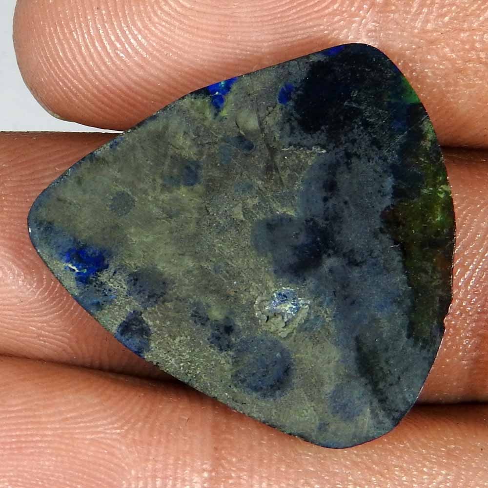 17.20 Ct Natural Blue Azurite Chrysocolla Fancy Cab+ 26x24x20 Loose Gemstone