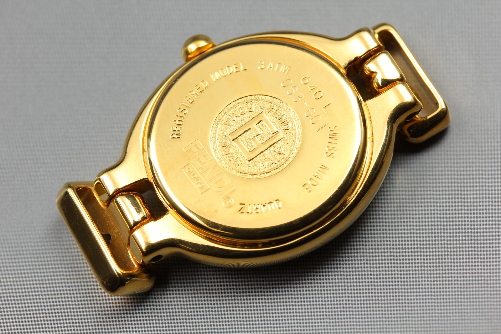 FENDI 640L Change Belt 8 Colors Chameleon Quartz Women Gold Watch From JAPAN