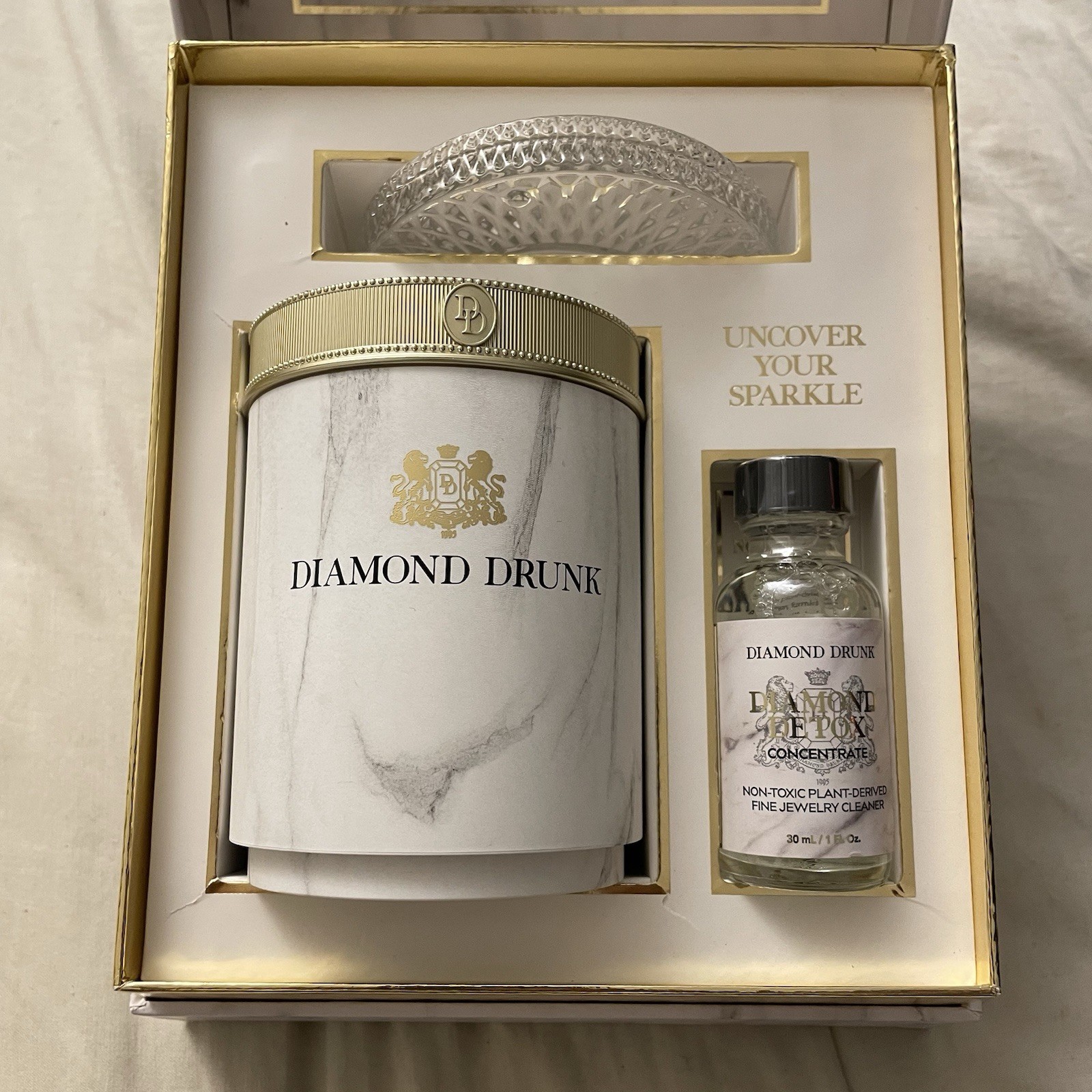 Diamond Drunk Fine Jewelry Cleaner Starter Collection Marble Smoke Non-toxic