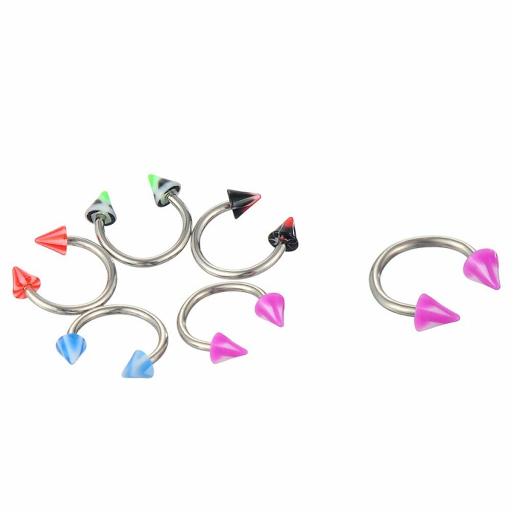 Lot 110 PCS Body Piercing Eyebrow Navel Belly Tongue Lip Bar Ring Mixed Colors