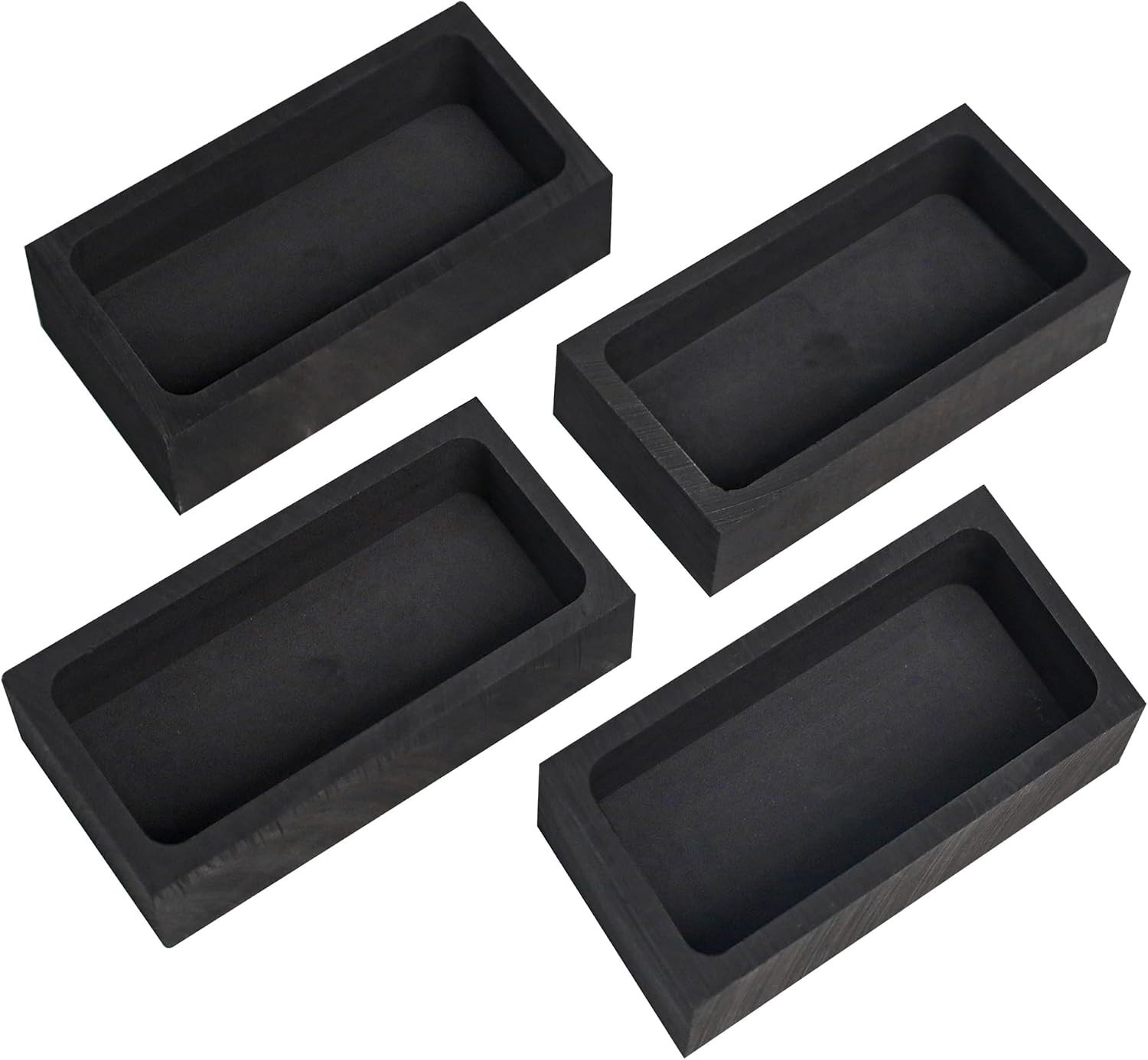 1kg 4-Piece Graphite Ingot Molds for Casting Metals | Metal melting & refinin…