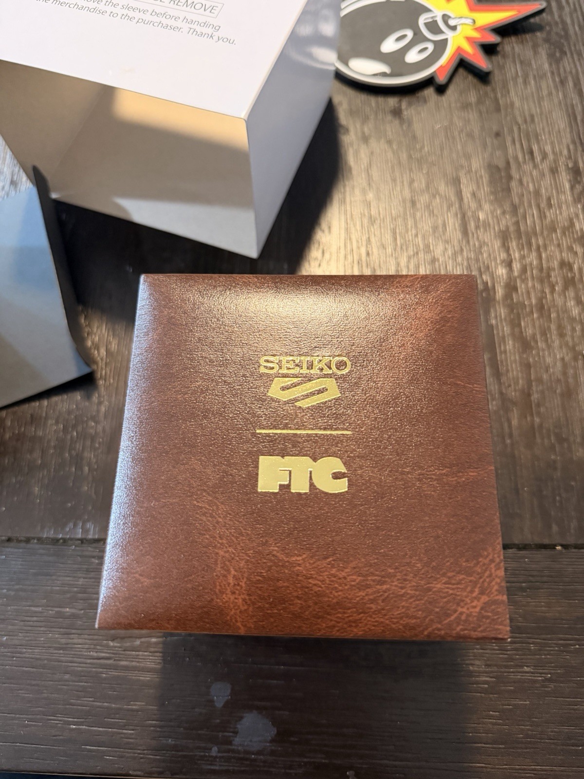 FTC Exclusive Seiko 5 Mens Orange Gold Watch HDB012 067/663 Automatic