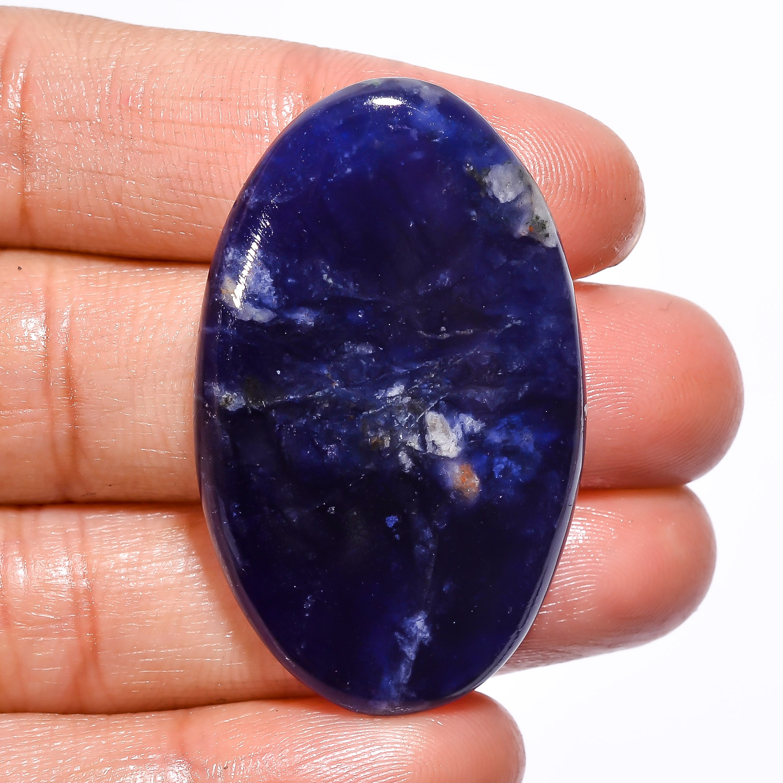 100% Natural Sodalite Oval Shape Cabochon Gemstone 41 Ct. 41X25X5 mm EE-24401