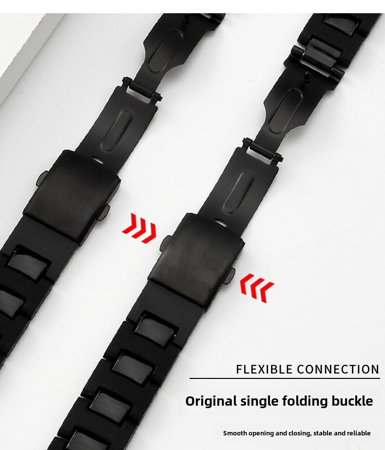 For Casio DW5600/5610/GW-B5600 GA-2100 Quality Plastic Steel Watch Band Strap