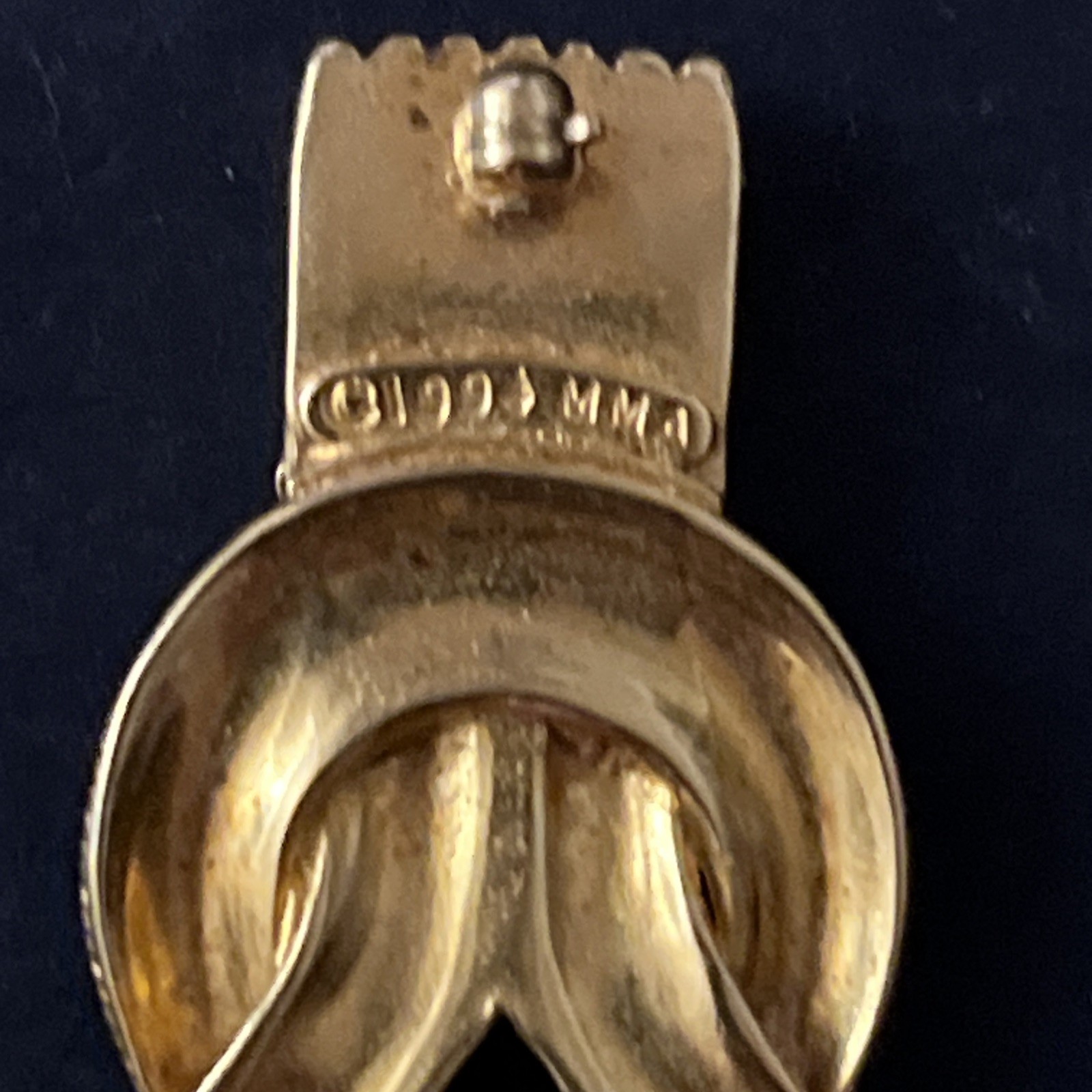 MMA Metropolitan Museum Art 1994 Greek Diadem Hercules Knot Goldtone Brooch Pin