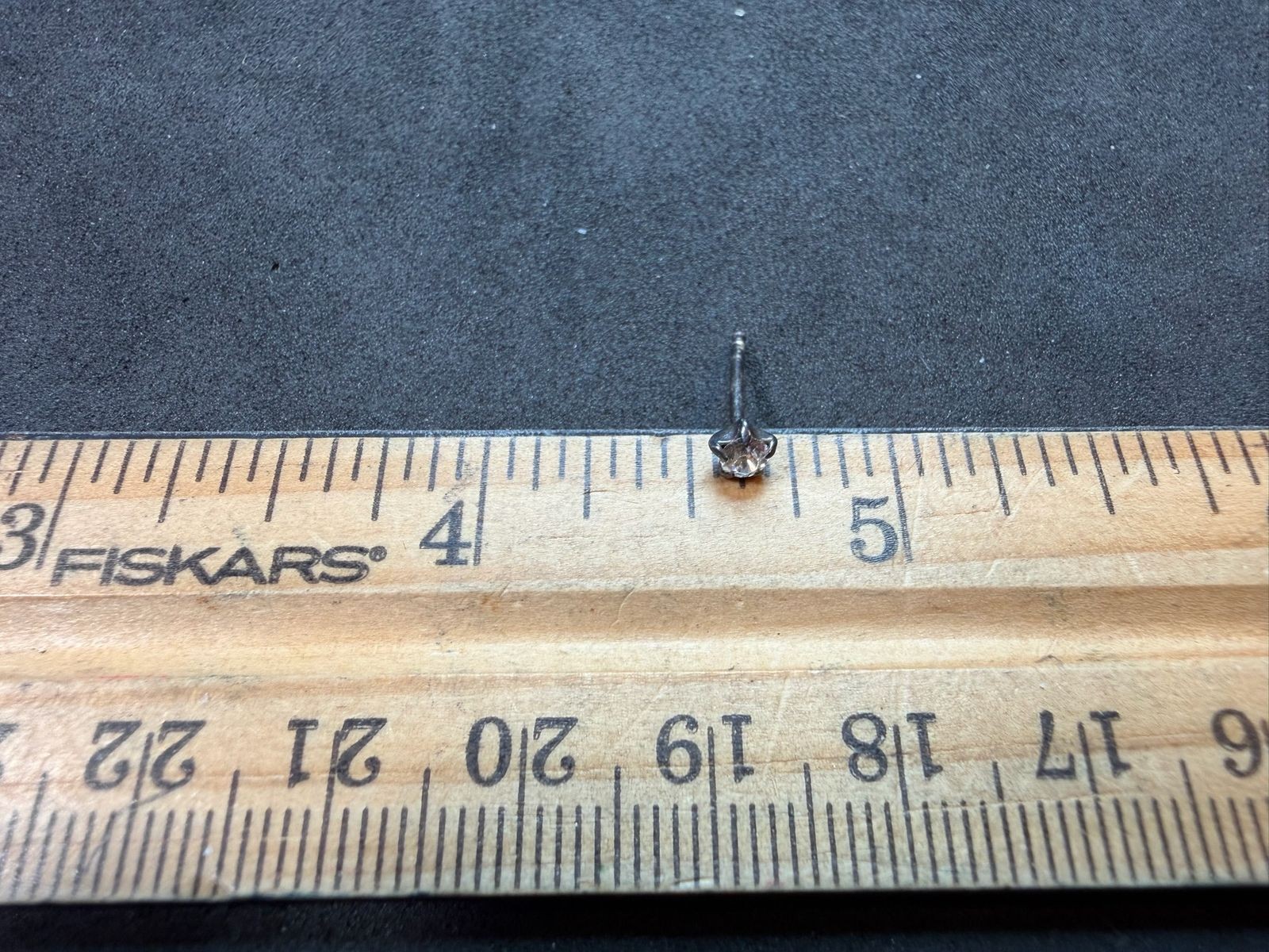 0.27g Vintage Sterling Silver 925 Small Stud Earrings Textured Unique M