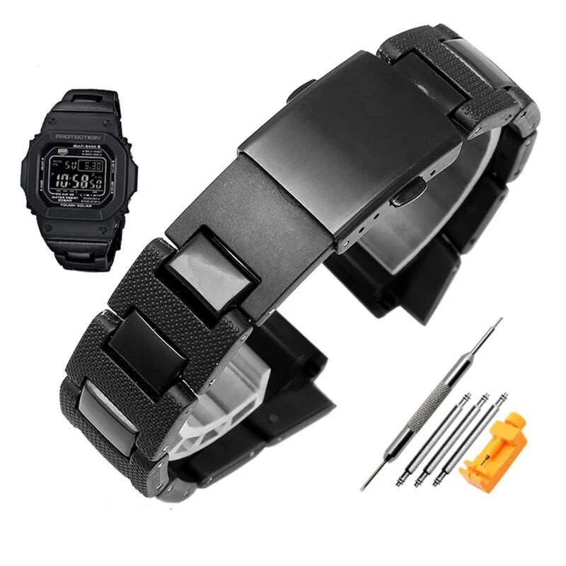 Plastic,Metal, Steel Band For Casio G-SHOCK DW-5600 DW6900 DW9600 ,16mm