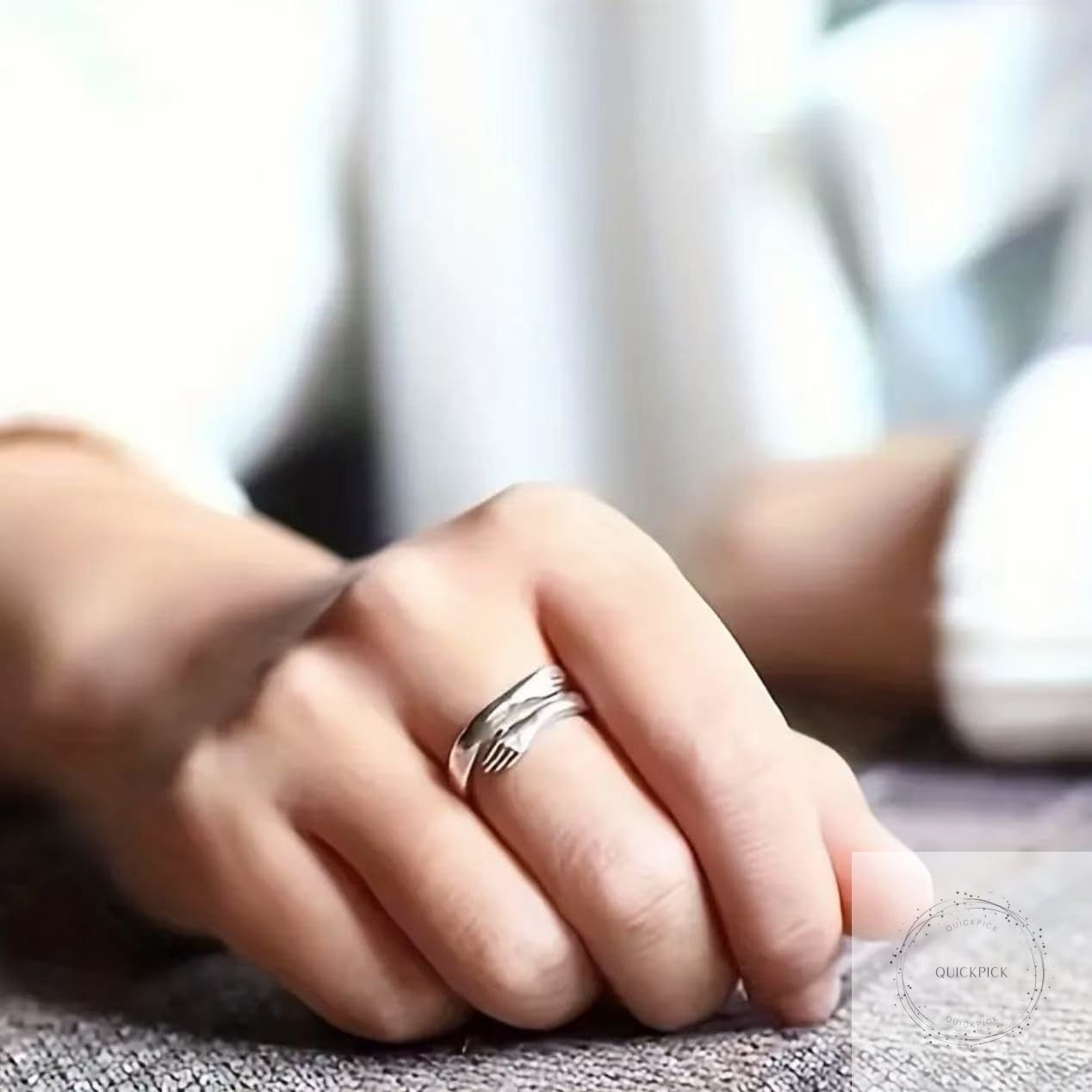 To My Granddaughter Hug Ring For Hope Rings, Inspirational Stainless Steel Engar