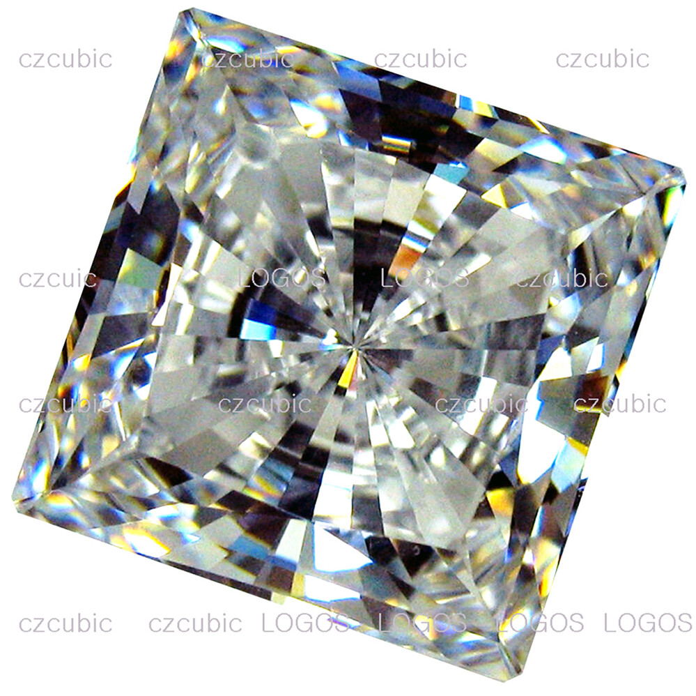 CUBIC ZIRCONIA-CZ SUPER TOP QUALITY LOOSE STONE SQUARE(SQ/P) SHAPE CZ U.S SHIP-7