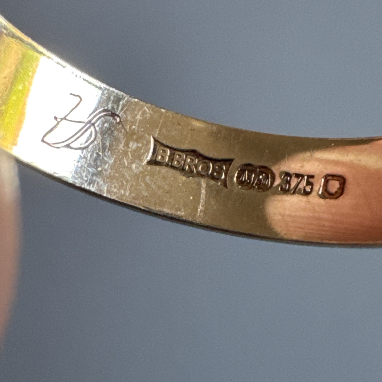 9ct Yellow Gold 375 Wheat Motif Wedding Band Ring Size L1/2 UK Hallmarked 3.6mm