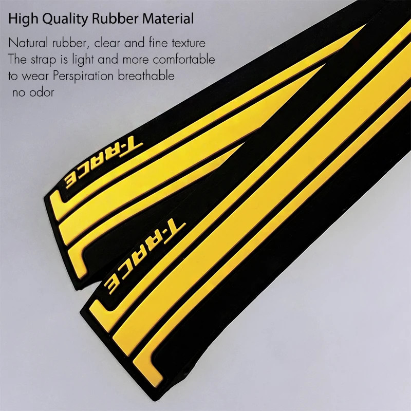 17 21mm Rubber Watch Band Strap For Tissot T048 T-Race T-Sports Bracelet