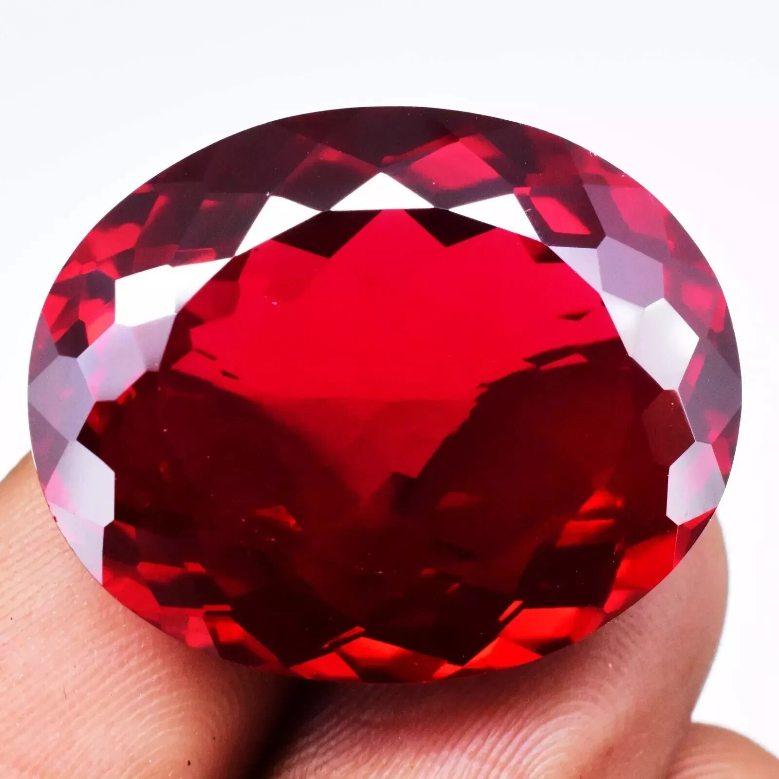 Amazing Red Painite 58-60Ct Oval Mogok Natural EGL Certified Loose Gemstone