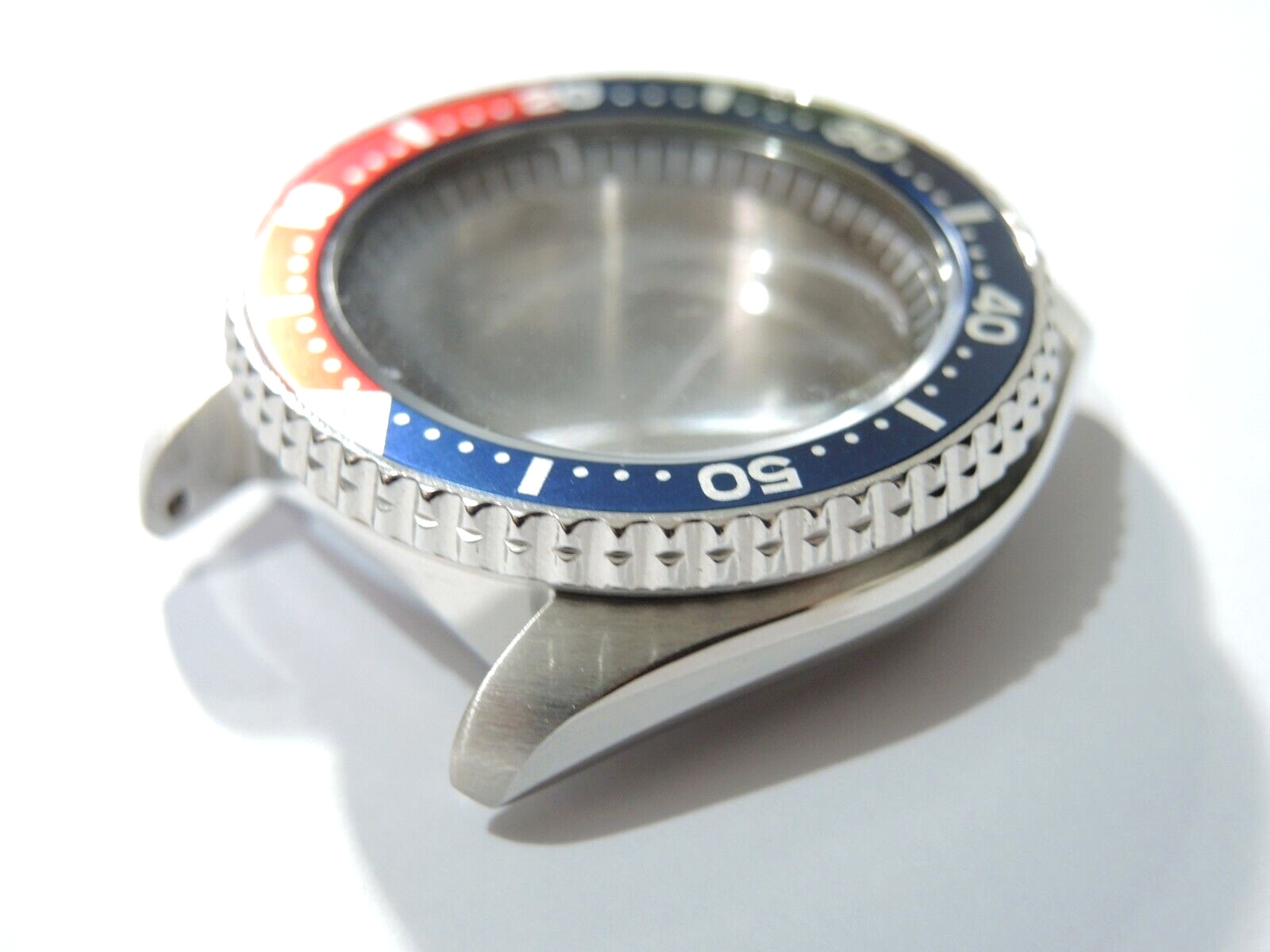 NEW STAINLESS PEPSI CASE,CROWN,DIAL,HANDS,STRAP LARGE DIVERS SKX007 (7S26-0020)