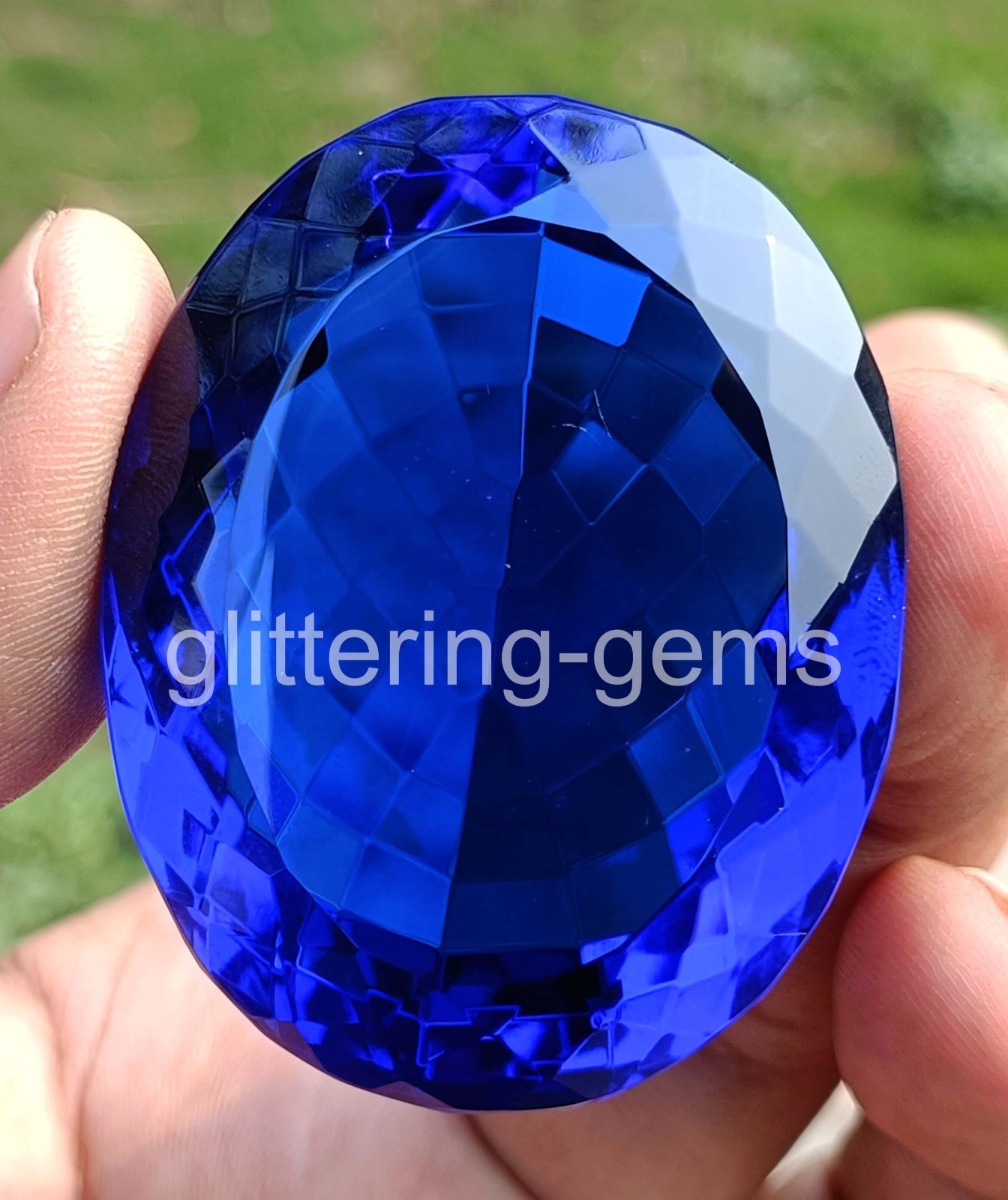 Gorgeous Quality 365.0 Ct Natural Blue Sapphire Oval Shape IGL Gemstone 6FHO