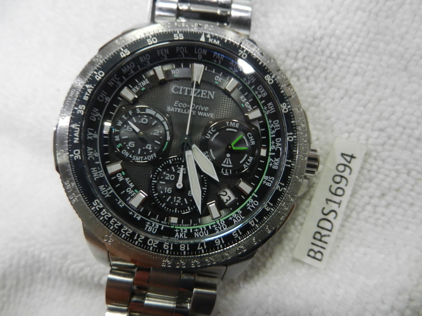 Citizen Eco-Drive Satellite Wave Promaster Navihawk F900 mens watch F900-S10498