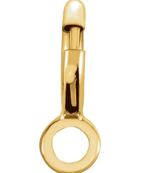 (10) 4.5mm 14k STANDARD WEIGHT Solid Yellow Gold Spring Ring Clasp CLOSED Jump