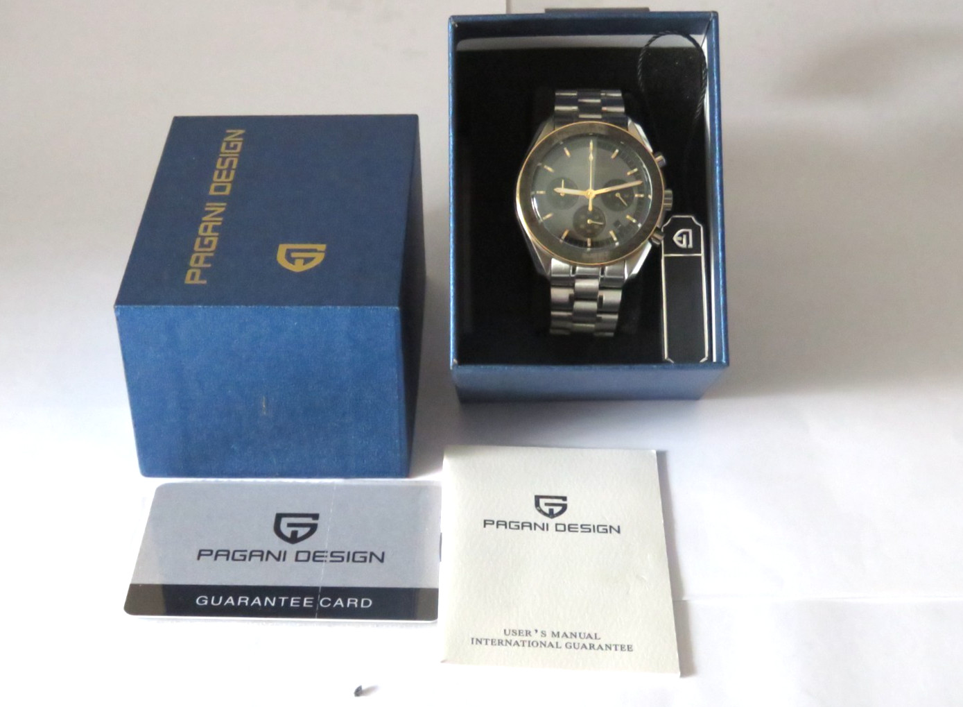 Pagani Design PD-1701 V3 Chronograph Grey Gold Pluto Dial Seiko VK63 Watch