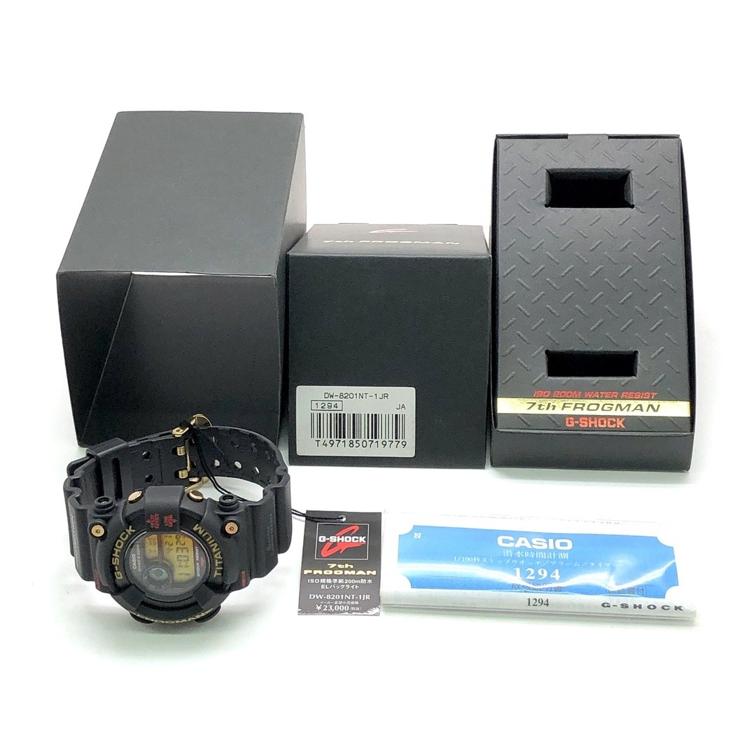 G SHOCK DW 8201NT 1 7th FROGMAN 7th Anniversary First Generation Color Titanium