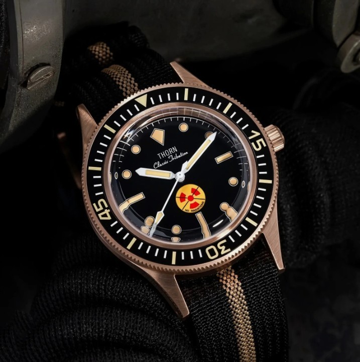 THORN Fathoms Fifty CUSN8 Bronze NH35A Diver 200M Automatic Watch No Radiations