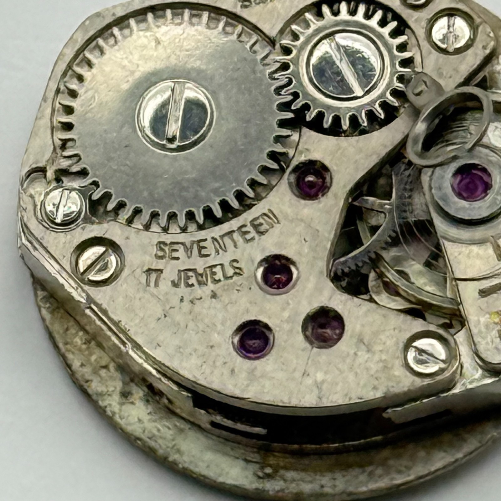 FHF 69-21 Watch Movement Ingersoll Swiss 17 Jewels Manual Wind Parts 15.3mm