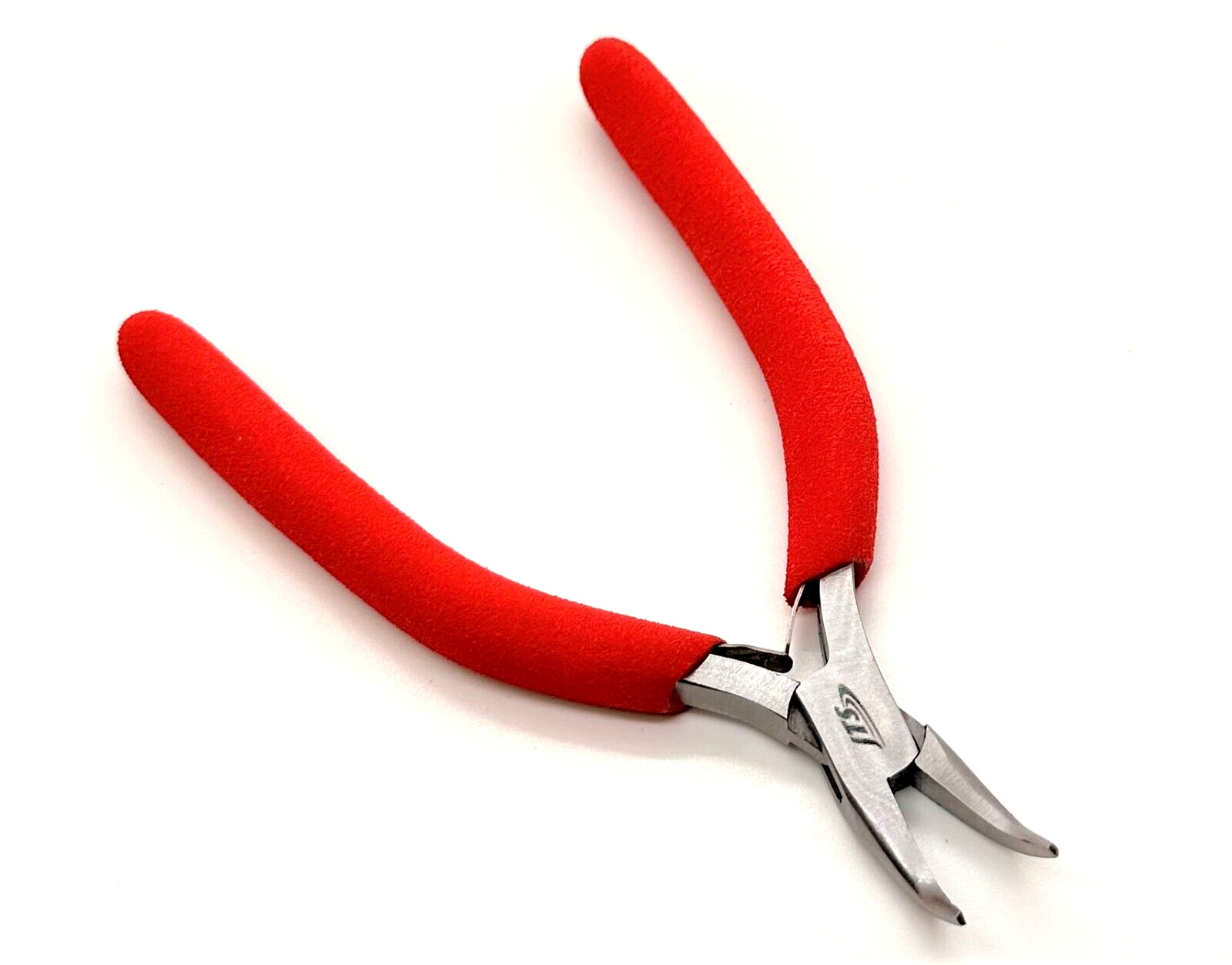 148mm Bent Nose Pliers Foam Handles Ergonomic Wire Wrapping Jewelry Making Tool