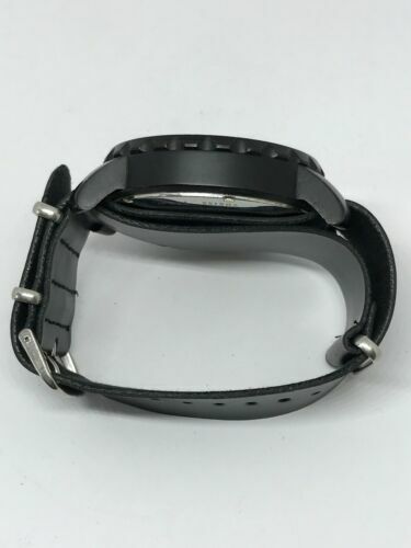 Fossil JR1354 Nate Chronograph Men’s Black Leather Analog Dial Quartz Watch Y56