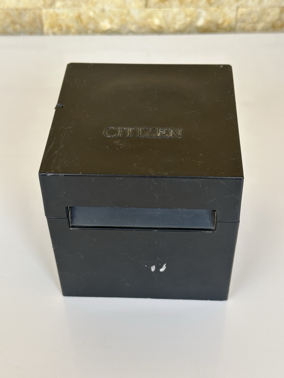 Vintage Citizen Ana-Digi Temp 8982-088549 Watch 35mm Chronograph Temperature Box