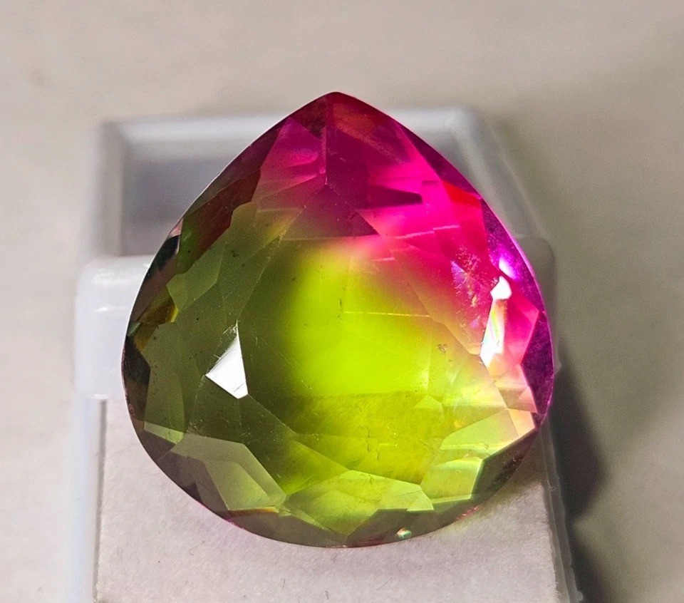 Pear Cut Natural Bi-Colour Ametrine 38-40 Ct EGL Certified Loose Gemstone