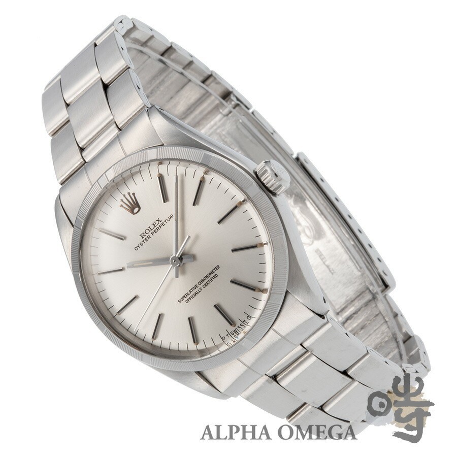 Rolex Oyster Perpetual Chronometer 1003 Silver Dial Vintage Mens Watch