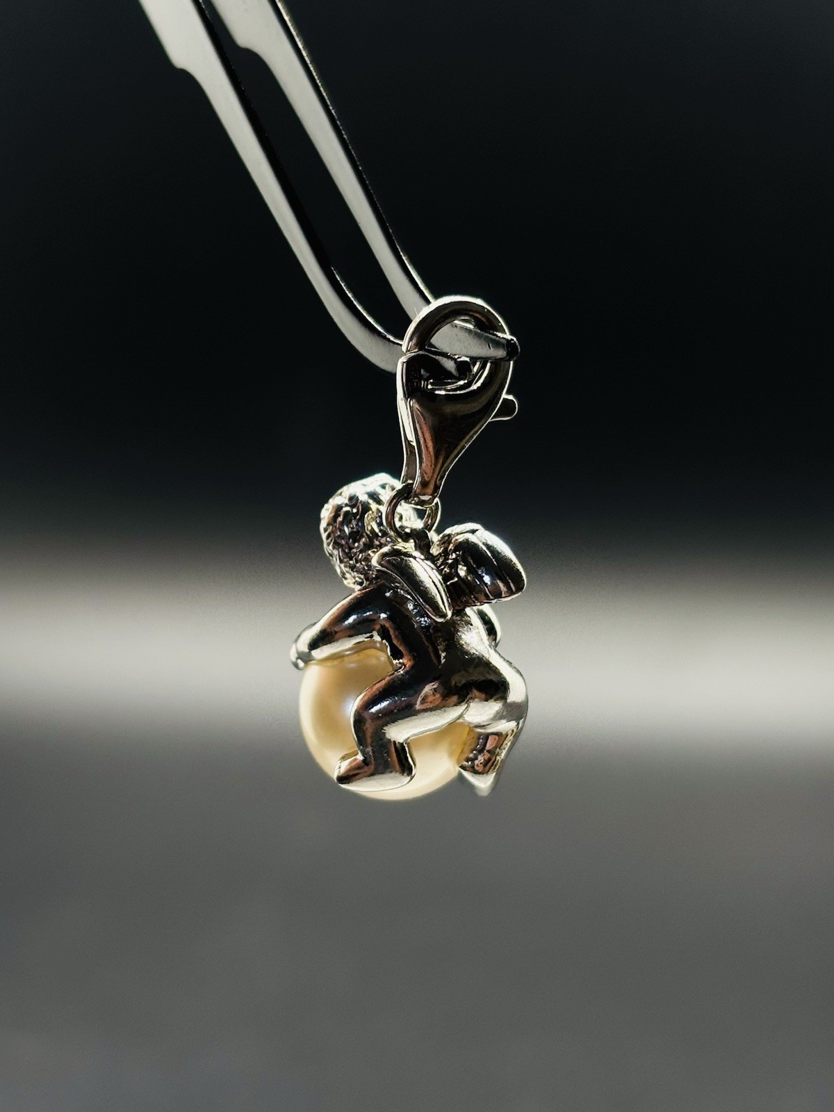 ESPRIT 925 Sterling Silver Pearl Of Guardian Angel Charm For Bracelet Necklace