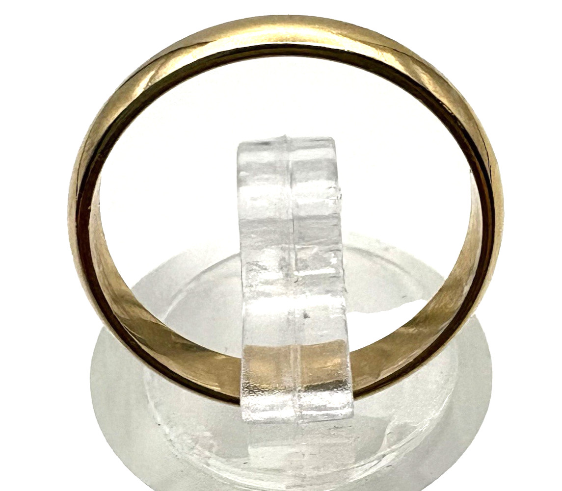 estate 14k yellow 3mm gold band 1.95g sz5.5 $1000 #739