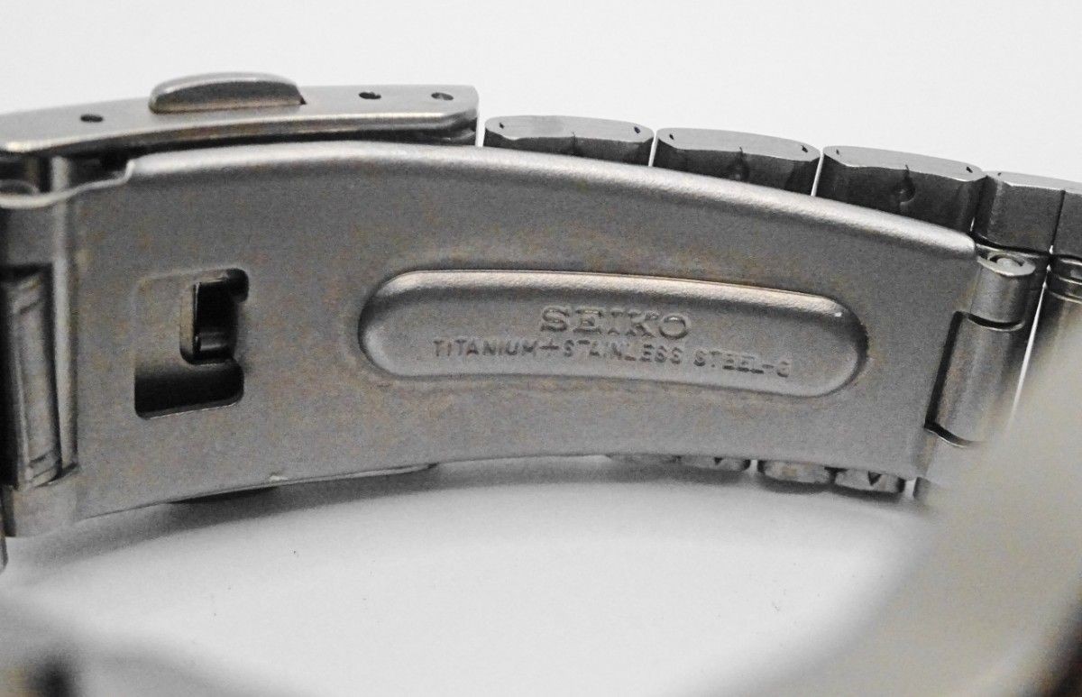 Rare Working SEIKO Titanium 5K25 0A20 Solar Wristwatch Y349 Seiko Backlight Tita